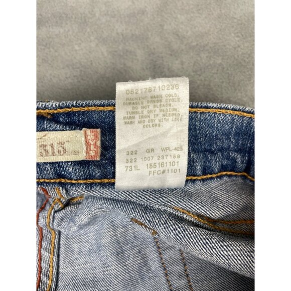 Levi's 515 Boot Cut Jeans Womens 16S Mid Rise Light Wash Y2K - Picture 5 of 8